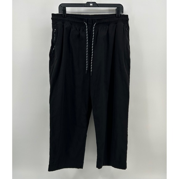 Athleta Pants - Athleta Trekkie Straight Crop Pants Womens 16 Black Ripstop Hiking Gorpcore